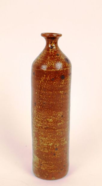 Vase soliflore cylindrique en grès dans les...