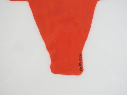 Patrick GOUTTE (1954).
Bull.
Acrylic on polyester...