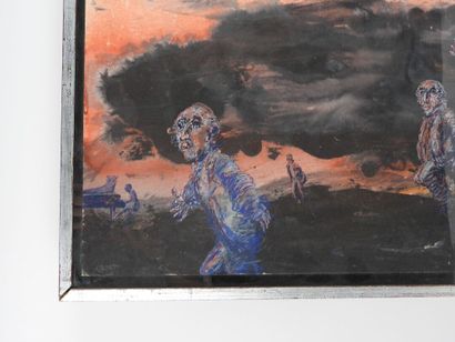 Gérard EPPELE (born in 1929).
Evening Music.
Gouache,...