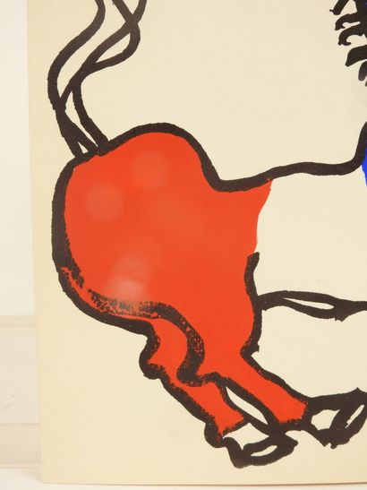 Alexandre CALDER (1898-1976).
L'âne tricolore,...