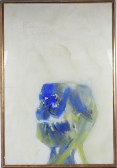 Emmanuel PEREIRE (1930–1992).
Face.
Gouache,...
