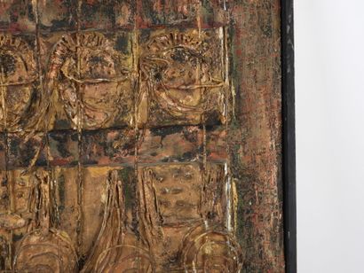 MANN (1959).
The Warriors.
Metal collage...