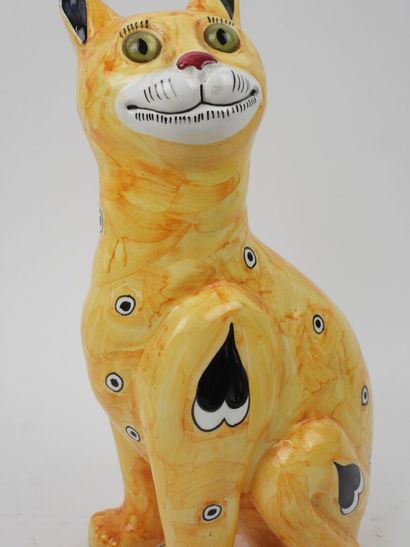 Emile GALLÉ (1846–1904), after.
Cat.
Yellow-glazed...