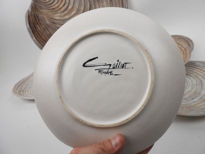 Marcel GUILLOT (1910–1985).
Ceramic seafood...