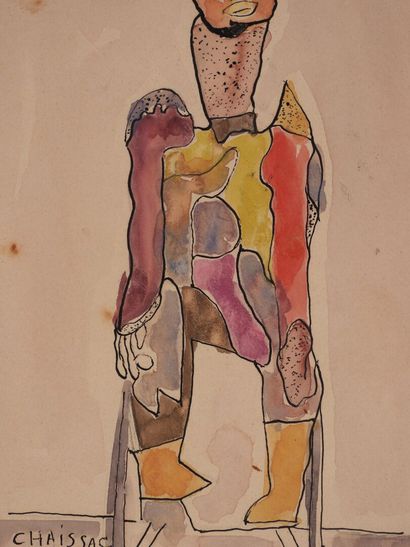 20th-Century School.
Figure.
Drawing and...