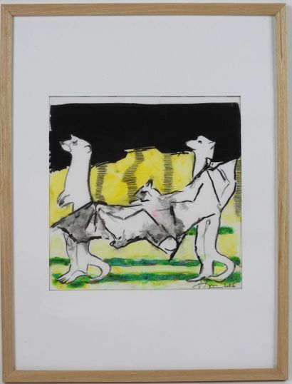 Pascale SEURIN (1958).
The Bat and the Two...