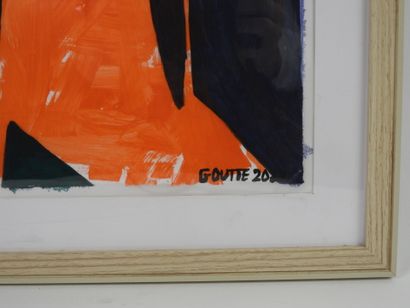 Patrick GOUTTE (1954).
Tangorange.
Acrylic...