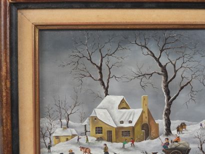 Mimma INDELLI (1909–2002).
Winter Celebration.
Oil...
