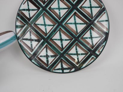 Robert PICAULT (1919-2000).
Assiette et poêlon...