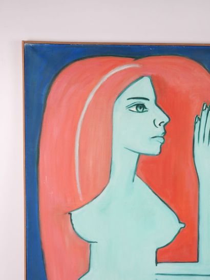 Michel GUERIN (20th).
Celadon Woman.
Oil...