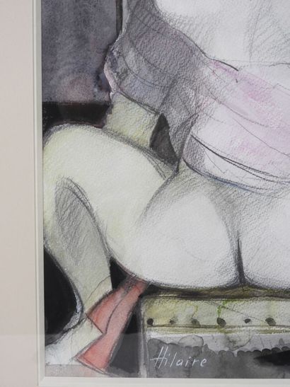 Camille HILAIRE (1916–2004).
The Shy Rose.
Watercolor...