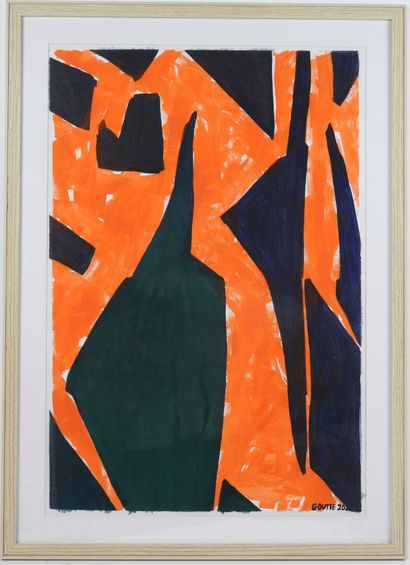 Patrick GOUTTE (1954).
Tangorange.
Acrylic...