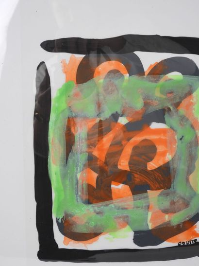 Patrick GOUTTE (1954).
Twist Orange.
Acrylic...