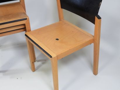WIESNER HAGER.
Suite de quatre chaises en...