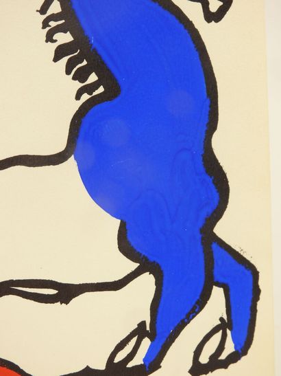 Alexandre CALDER (1898-1976).
L'âne tricolore,...