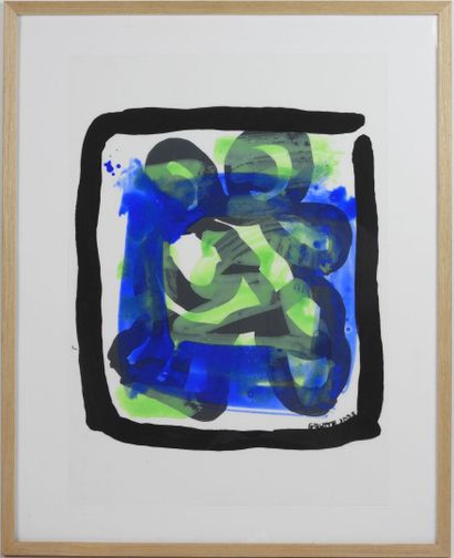 Patrick GOUTTE (1954).
Twist bleu.
Acrylic...