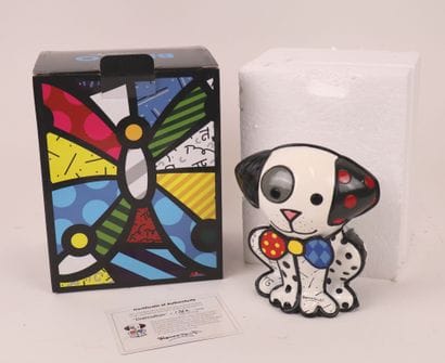 Romero BRITTO (né en 1963), édition GIFTCRAFT.
Dalmatian.
Sujet...