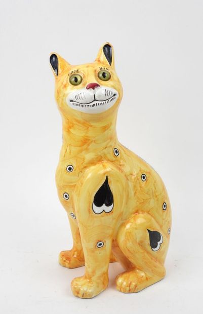 Emile GALLÉ (1846–1904), after.
Cat.
Yellow-glazed...