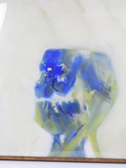 Emmanuel PEREIRE (1930–1992).
Face.
Gouache,...
