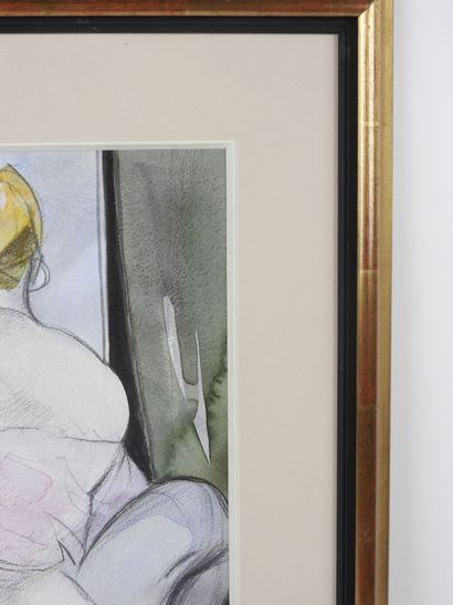 Camille HILAIRE (1916–2004).
The Shy Rose.
Watercolor...