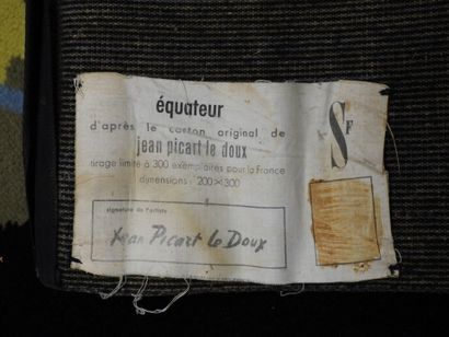 Jean PICART LE DOUX (1902-1982).
Équateur.
Tapis...