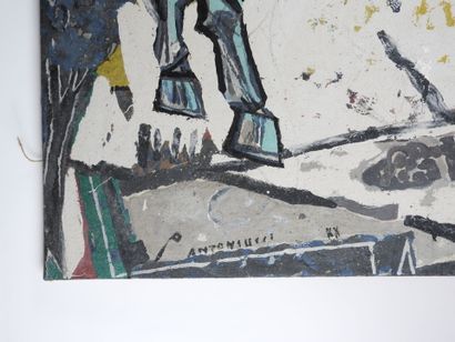 Pierre ANTONIUCCI (born in 1943). 
The Horse.
Oil...