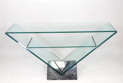 Maurice BARILONE (XX-XXIe) pour ROCHE BOBOIS.
Console...