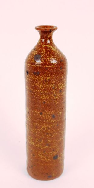 Vase soliflore cylindrique en grès dans les...