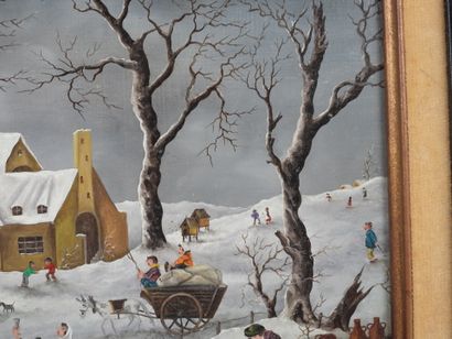 Mimma INDELLI (1909–2002).
Winter Celebration.
Oil...