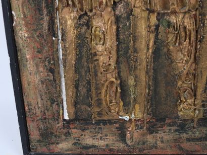 MANN (1959).
The Warriors.
Metal collage...