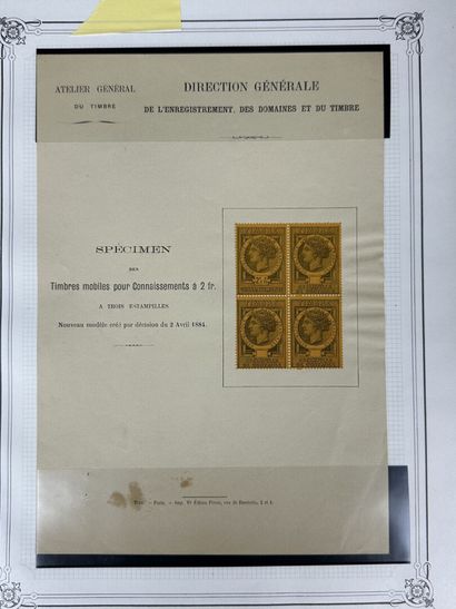 Fiscaux - Connaissements : Timbres de Connaissements...