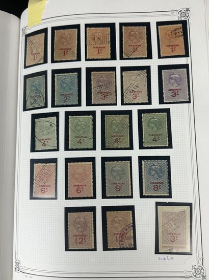 Fiscaux - Dimensions : Ensemble des timbres...
