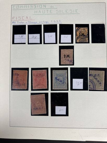 Fiscaux - Haute Silésie : Lot de timbres...