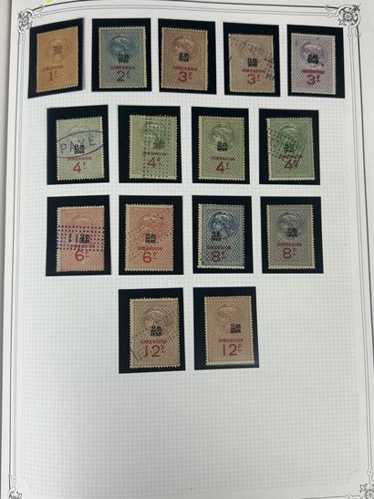 Fiscaux - Dimensions : Ensemble des timbres...
