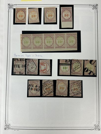 Fiscaux - Affiche: Ensemble des timbres d'Affiche...