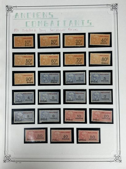 Fiscaux - Anciens Combattants : Timbres de...