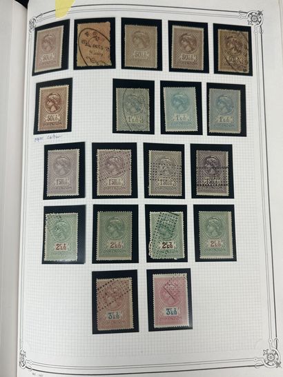 Fiscaux - Dimensions : Ensemble des timbres...