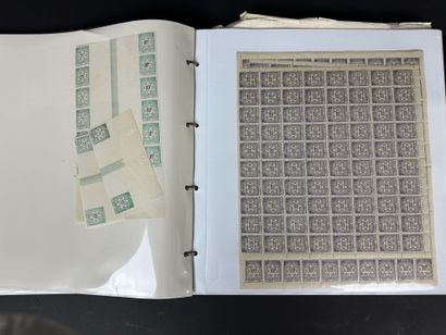 Fiscaux - Maroc : Lot de timbres fiscaux...