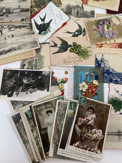 Cartes Postales : Petit lot de cartes postales...