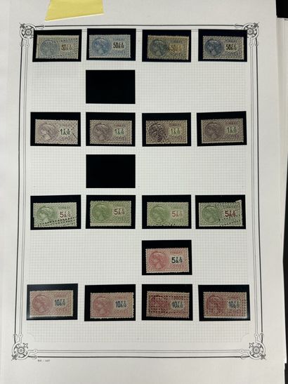 Fiscaux - Copie : Bel ensemble de timbres...