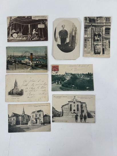 Cartes et Photos : Petit lot de cartes postales...