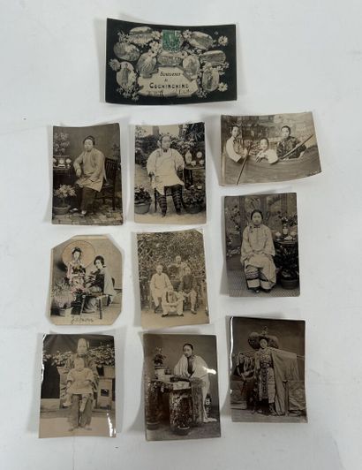 Cartes et Photos : Petit lot de cartes postales...