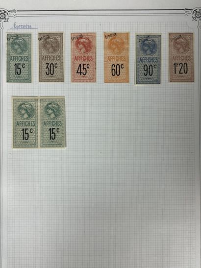 Fiscaux - Affiche: Ensemble des timbres d'Affiche...