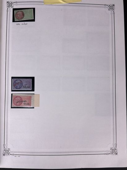 Fiscaux - Douanes : Ensemble de timbres des...