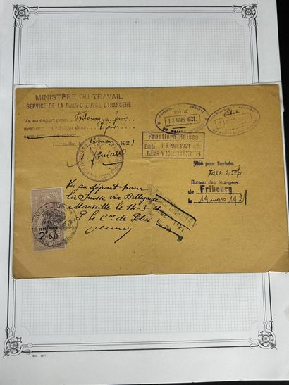 Fiscaux - Passeport : Timbres des Passeports...