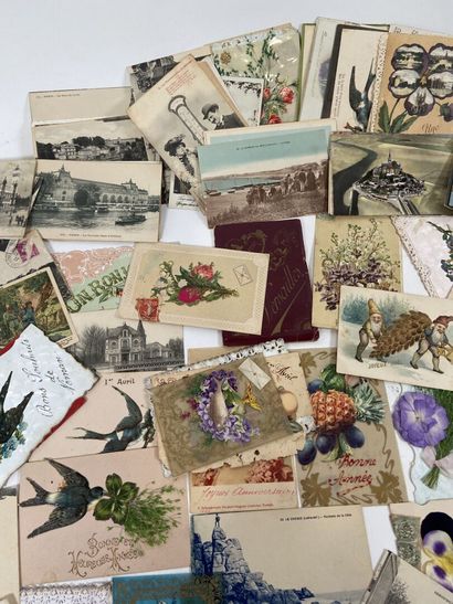 Cartes Postales : Petit lot de cartes postales...