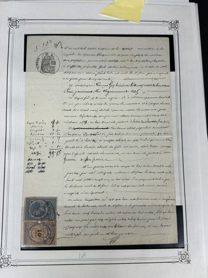 Fiscaux - Copie : Bel ensemble de timbres...