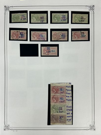 Fiscaux - Copie : Bel ensemble de timbres...