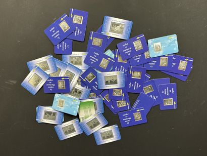 Argents : 50 timbres de France en argent...