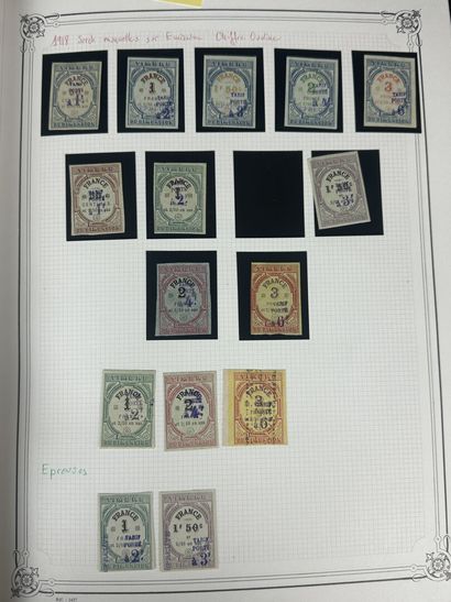 Fiscaux - Dimensions : Ensemble des timbres...